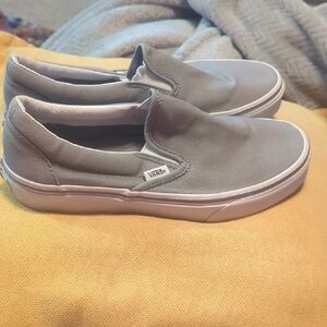 Vans Classic Gray Slip-On Sneakers
